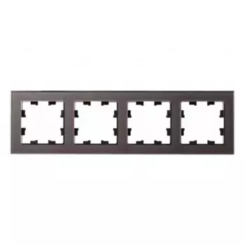 Рамка 4-постовая Schneider Electric AtlasDesign Nature мокко ATN320604