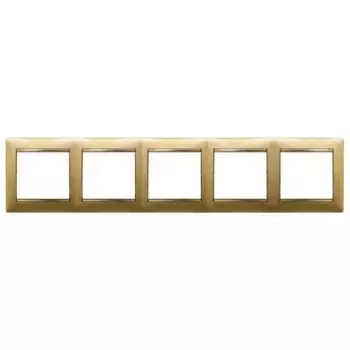 Рамка 5-постовая Legrand Valena матовое золото 770305