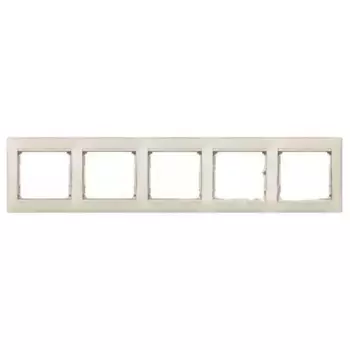 Рамка 5-постовая Legrand Valena жемчужная 770475