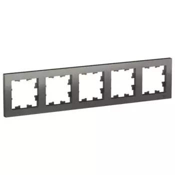 Рамка 5-постовая Schneider Electric AtlasDesign сталь ATN000905