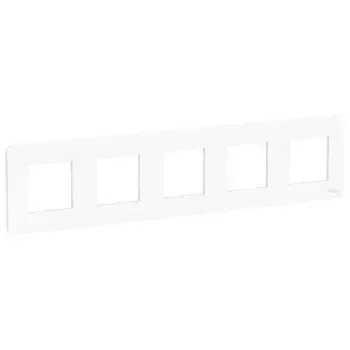 Рамка 5-постовая Schneider Electric Unica New NU201018