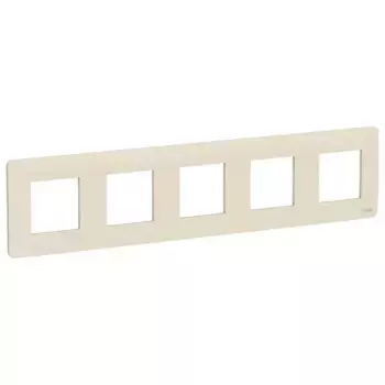 Рамка 5-постовая Schneider Electric Unica New NU201044