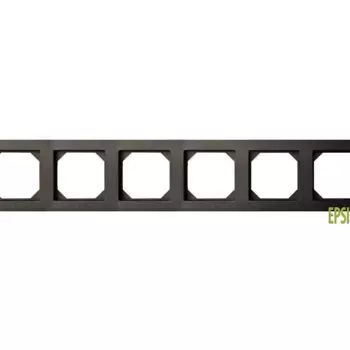 Рамка 6-постовая Liregus Epsilon антрацит 28-1206
