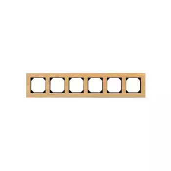 Рамка 6-постовая Liregus Epsilon дуб 28-225