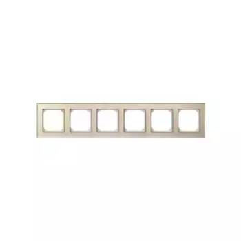 Рамка 6-постовая Liregus Epsilon шампань 28-266