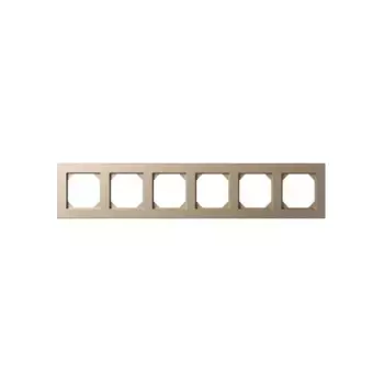 Рамка 6-постовая Liregus Epsilon шампань 28-3231
