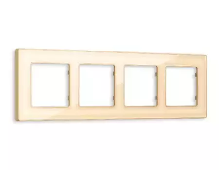 Рамка четырехместная Ambrella Volt Arctic AF580604