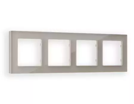 Рамка четырехместная Ambrella Volt Platos AF380604