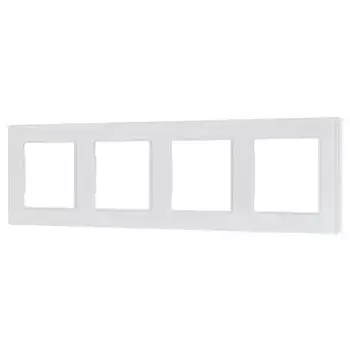 Рамка четырехместная Arlight FRM-GLARE-GS-4-WH 043802