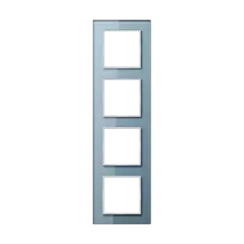 Рамка четырехместная Jung AC584GLBLGR