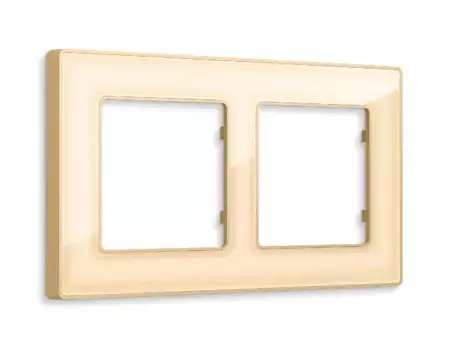 Рамка двухместная Ambrella Volt Arctic AF580602