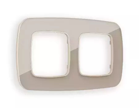 Рамка двухместная Ambrella Volt Radian OF350602