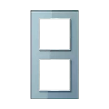 Рамка двухместная Jung AC582GLBLGR