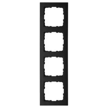 Рамка Jasmart G-Classic 4-постовая черный матовый (soft touch) поликарбонат G1004PB