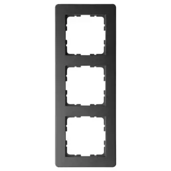 Рамка Jasmart G-Flex 3-постовая черный матовый (soft touch) поликарбонат G1103PB