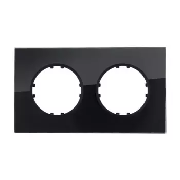 Рамка LK Studio 2-постовая квадрат из натурального темного стекла Vintage 884210-1