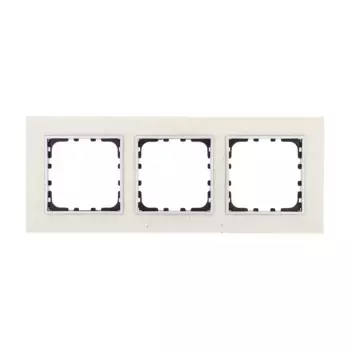 Рамка LK Studio 3-постовая из декоративного камня (белый мрамор) LK60 864389-1