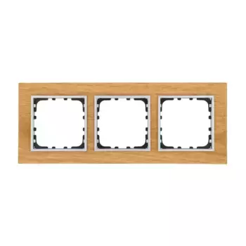 Рамка LK Studio 3-постовая из натурального светлого дерева (дуб) LK60 864355-1