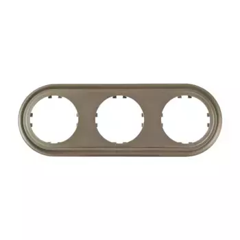 Рамка LK Studio 3-постовая круглая (бронза-электро) Vintage-Classic 889327-1