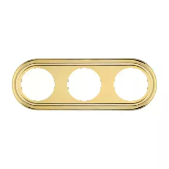 Рамка LK Studio 3-постовая круглая (золото) Vintage-Classic 889316-1