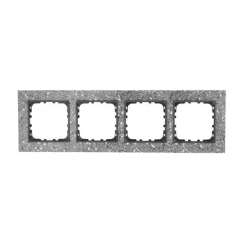 Рамка LK Studio 4-постовая из декоративного камня (серый гранит) LK60 864479-1