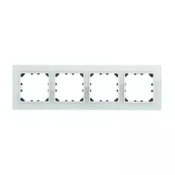 Рамка LK Studio 4-постовая из натурального светлого стекла LK60 864411-1