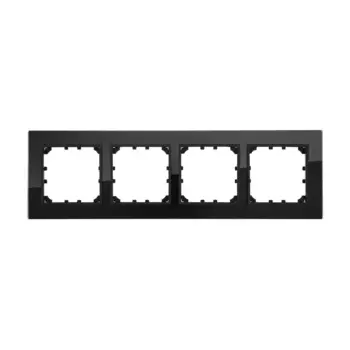 Рамка LK Studio 4-постовая из натурального темного стекла LK60 864410-1