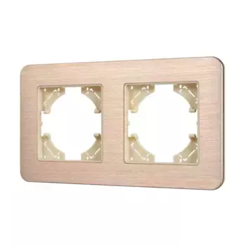 Рамка на 2 поста алюминиевая Arlight FRM-AKIRY-AL-2-GD 049726