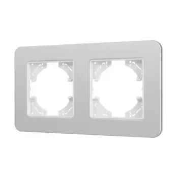 Рамка на 2 поста алюминиевая Arlight FRM-AKIRY-SFAL-2-SR 049737