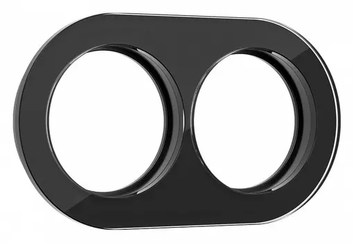 Рамка на 2 поста черная Werkel W0025108 4690389166457