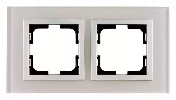 Рамка на 2 поста Mono Electric Style Glass 107-710000-161