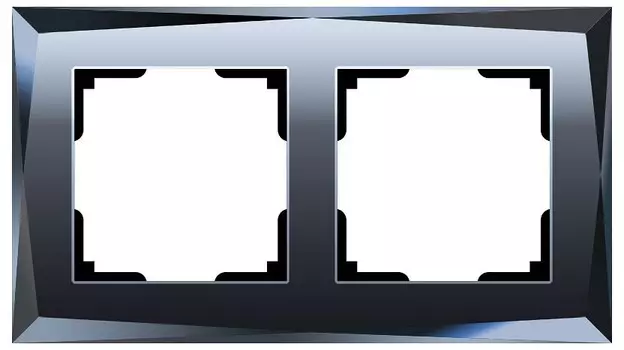 Рамка на 2 поста Werkel Diamant черный W0021208 4690389158810