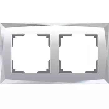 Рамка на 2 поста Werkel Diamant зеркальный W0021220 4690389158827