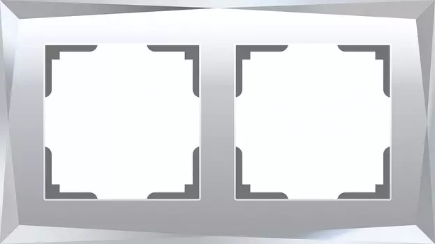 Рамка на 2 поста Werkel Diamant зеркальный W0021220 4690389158827