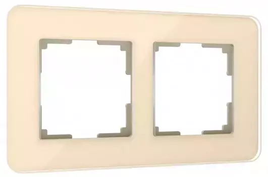 Рамка на 2 поста Werkel Elite (айвори, стекло) W0022443