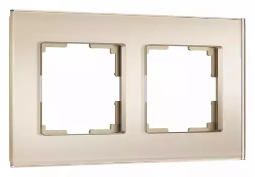 Рамка на 2 поста Werkel Senso шампань soft-touch W0023111