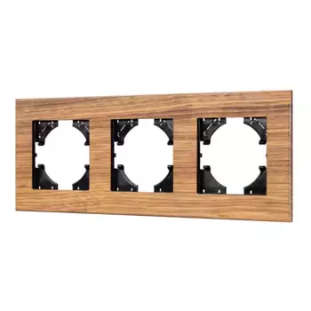 Рамка на 3 поста из натурального дерева Arlight FRM-XSILO-WD-3-SNL 051276