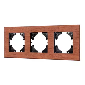 Рамка на 3 поста из натурального дерева Arlight FRM-XSILO-WD-3-NL 050873