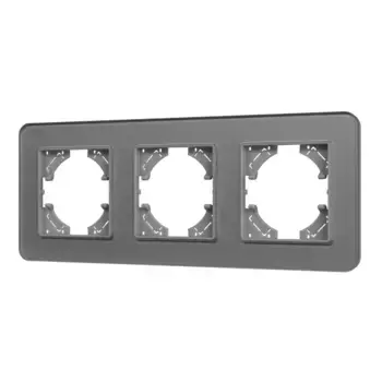 Рамка на 3 поста стеклянная Arlight FRM-OMALI-GS-3-GR 049698
