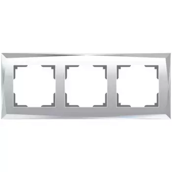 Рамка на 3 поста Werkel Diamant зеркальный W0031220 4690389158834