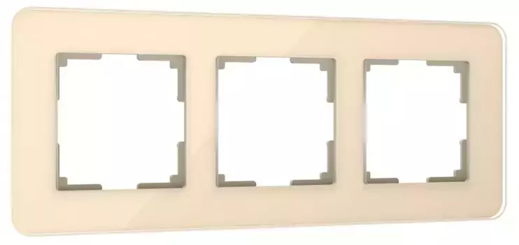 Рамка на 3 поста Werkel Elite (айвори, стекло) W0032443