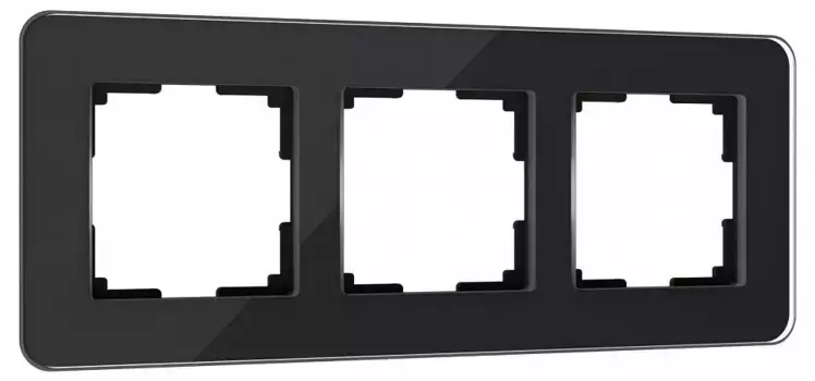 Рамка на 3 поста Werkel Elite черный W0032448