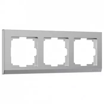 Рамка на 3 поста Werkel Stark серебряный W0031806 4690389161858