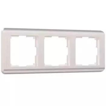 Рамка на 3 поста Werkel Stream перламутровый W0032113 4690389162312