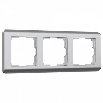 Рамка на 3 поста Werkel Stream серебряный W0032106 4690389162282