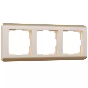 Рамка на 3 поста Werkel Stream шампань W0032111 4690389162305