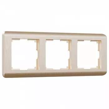 Рамка на 3 поста Werkel Stream шампань W0032111 4690389162305