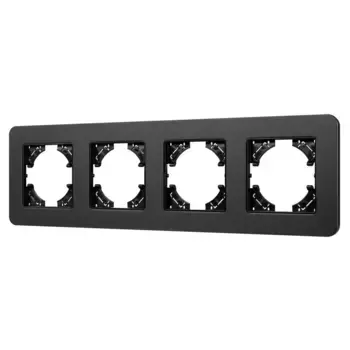 Рамка на 4 поста алюминиевая Arlight FRM-AKIRY-SFAL-4-BK 049744