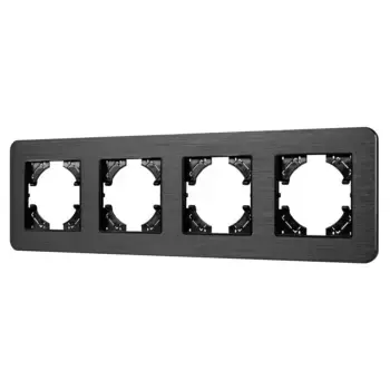 Рамка на 4 поста алюминиевая Arlight FRM-AKIRY-AL-4-BK 049732