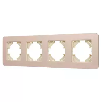 Рамка на 4 поста алюминиевая Arlight FRM-AKIRY-SFAL-4-GD 049745